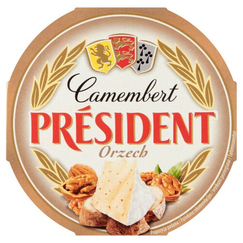 Ser camembert z orzechami Président 120 g