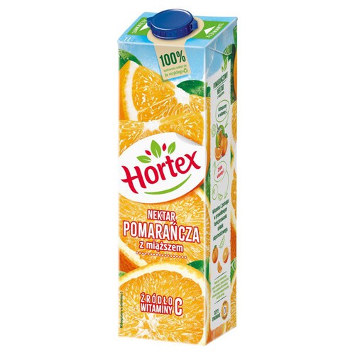 Nektar pomarańcza z miąższem Hortex 1 l