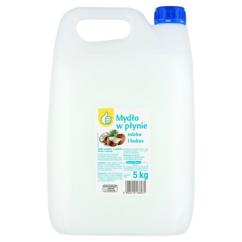 Mydło w płynie mleko i kokos Auchan 5 kg