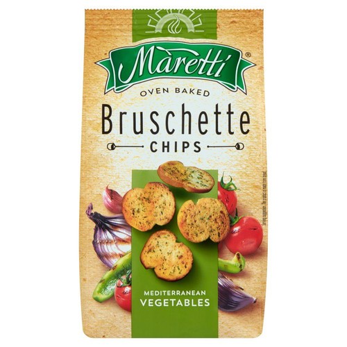 Bruschette Pieczone krążki chlebowe mix warzyw Maretti 70 g