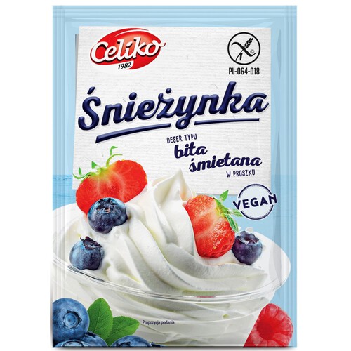 Wegańska Bita śmietana w proszku Celiko 50 g