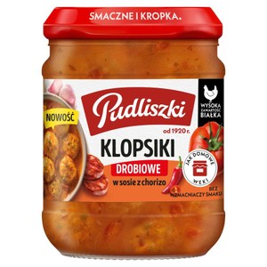 Klopsiki drobiowe w sosie z chorizo  Pudliszki 440 g