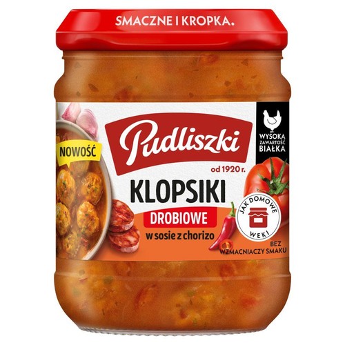 Klopsiki drobiowe w sosie z chorizo  Pudliszki 440 g