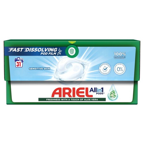 Kapsułki piorące sensitive skin 31 prań Ariel 725 g