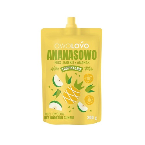Mus o smaku jabłka i ananasa Owolowo 200 g