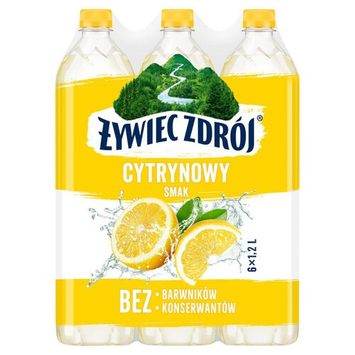 Woda źródlana niegazowana z nutą cytryny Żywiec Zdrój 6 x 1.2 l