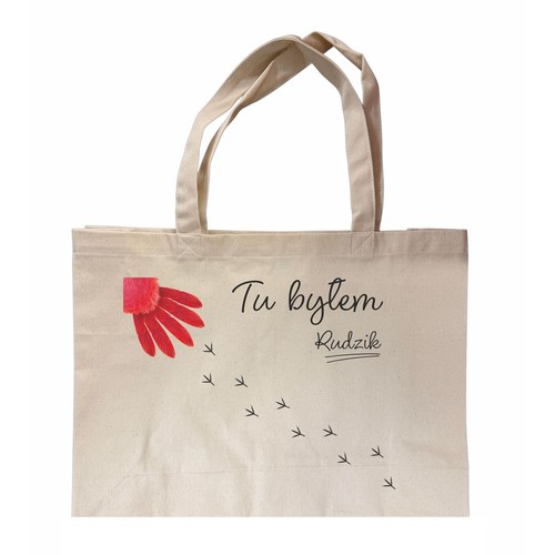 Torba zakupowa bawełniana "Tu byłem" 38 x 42 cm Auchan 1 sztuka Auchan 1 szt.