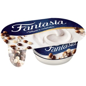 Fantasia Jogurt kremowy z kulkami w czekoladzie  Danone 100 g