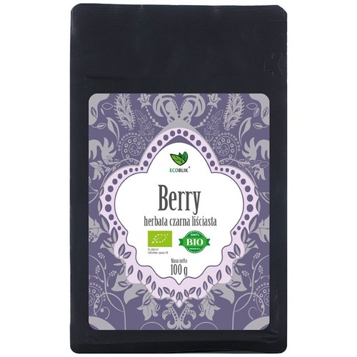 BIO Herbata czarna liściasta Berry   Ecoblik 100 g