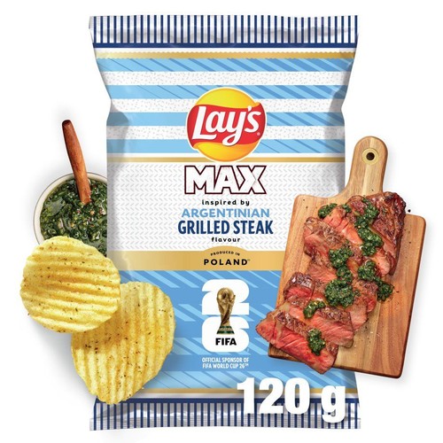 Chipsy ziemniaczane o smaku grillowanego steku Lay's 120 g