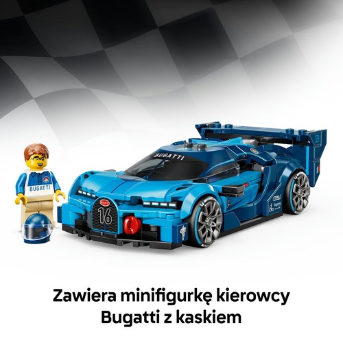 Speed Champions Hipersamochód sportowy Bugatti Vision Gran Turismo 77253 LEGO 1 sztuka