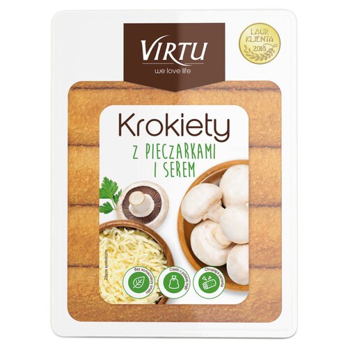 Krokiety z pieczarkami i serem Virtu 1 kg