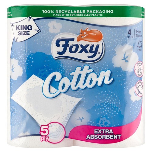 Papier toaletowy Cotton Foxy 4 rolki