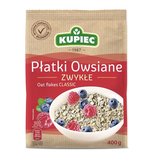 Płatki owsiane zwykłe Kupiec 400 g