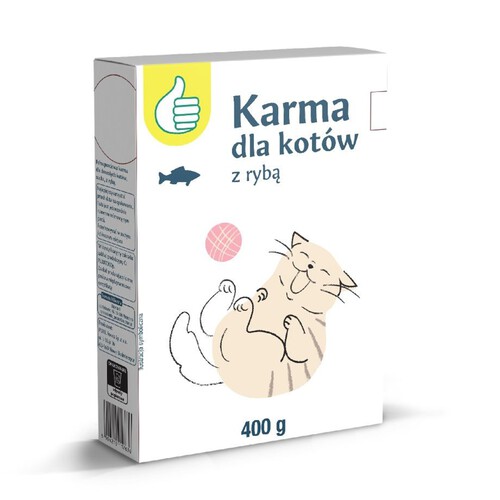 Karma sucha dla kotów z rybą Auchan 400 g