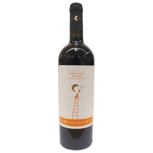 Sangiocese Pulia wino czerwone. półwytrawne Bellanova 750 ml