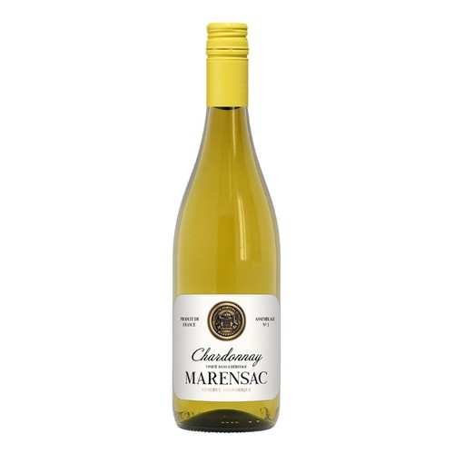 Wino białe wytrawne Chardonnay IGP Pays d'Oc alk. 13,5% obj. Marensac 750 ml