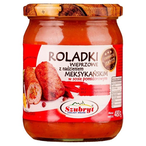 Roladki meksykańskie w sosie pomidorowym Szubryt 480 g 