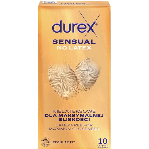 Prezerwatywy Sensual No Latex   Durex 10 sztuk