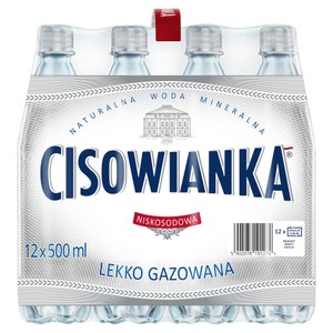Naturalna woda mineralna lekko gazowana Cisowianka 12 x 500 ml