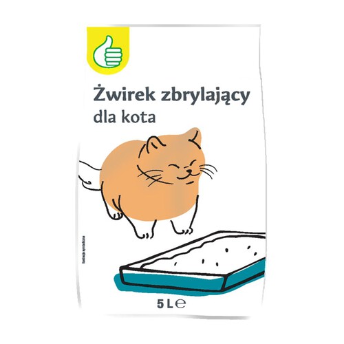 Żwirek dla kota bentonitowy Auchan 5 l