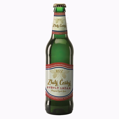 Piwo czeskie jasne Svetly Lezak Original alk. 5,4% obj. Zlaty Cesky 500 ml