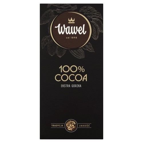 Czekolada Ekstra gorzka 100% kakao Wawel 80 g