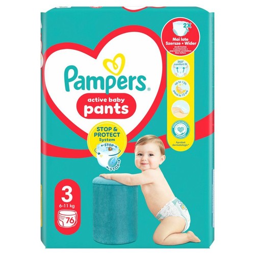 Pieluchomajtki Pants 360 3  6-11 kg Pampers 76 sztuk