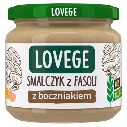 Smalczyk z fasoli z boczniakiem  Lovege 170 g