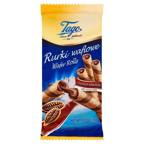 Rurka waflowa z kremem kakaowym Tago 150 g