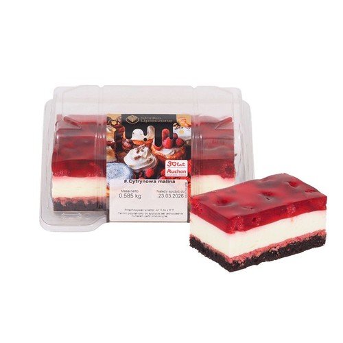 Ciasto Cytrynowa malina Słodko Upieczone na wagę ok. 500 g