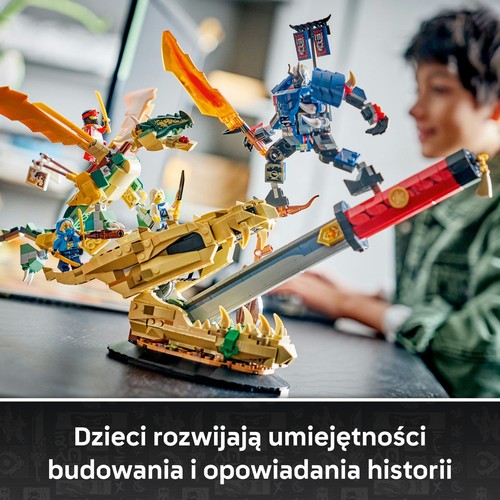 NINJAGO Bitwa o Smocze Ostrze, dekoracja 71871 LEGO 1 sztuka