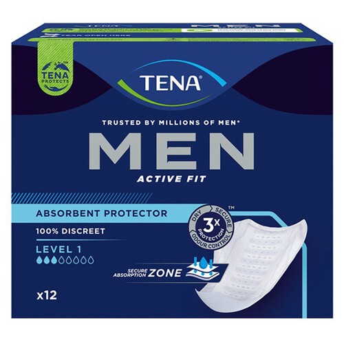 Men Level 1 Protection wkłady anatomiczne dla mężczyzn TENA 12 sztuk
