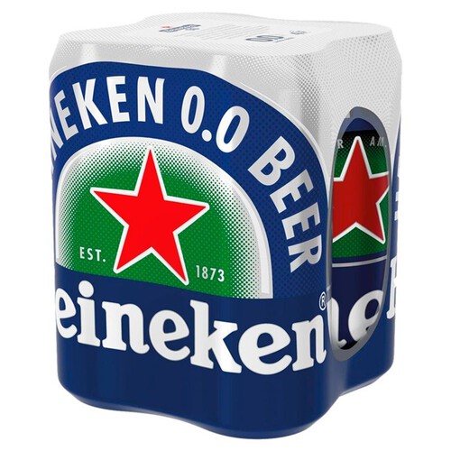 Piwo bezalkoholowe jasne alk. 0% obj. Heineken 4 x 500 ml