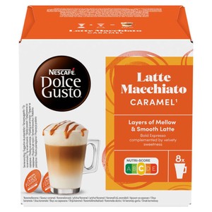 Kapsułki Dolce Gusto Latte Macchiato o smaku karmelowym Nescafe 16 kapsułek