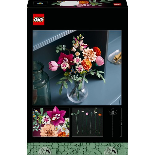 Botanicals Piękny bukiet różowych kwiatów 10342 LEGO zestaw