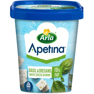 Ser biały w kostkach z bazylią i oregano Arla 200 g