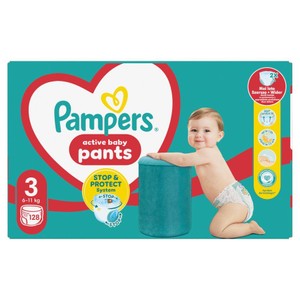 Pieluchomajtki Panst 3  6-11 kg Pampers 128 sztuk