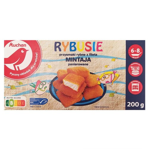 Rybusie z mintaja Auchan 200 g