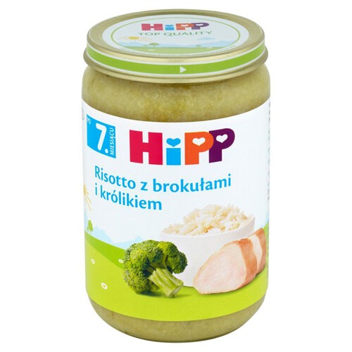 Risotto z brokułami i królikiem dla dzieci HiPP 220 g