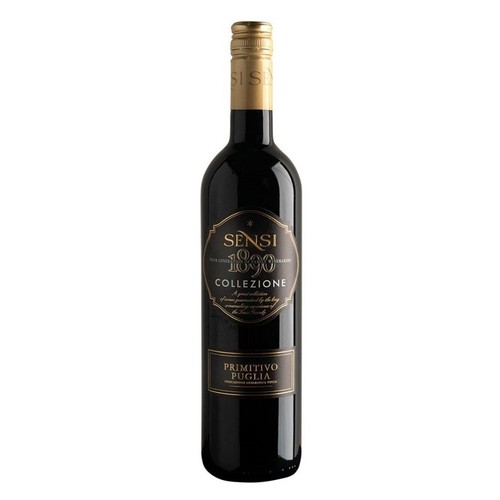 Wino włoskie czerwone wytrawne Sensi Primitivo Puglia IGT alk. 14,5% obj. Sensi 750 ml