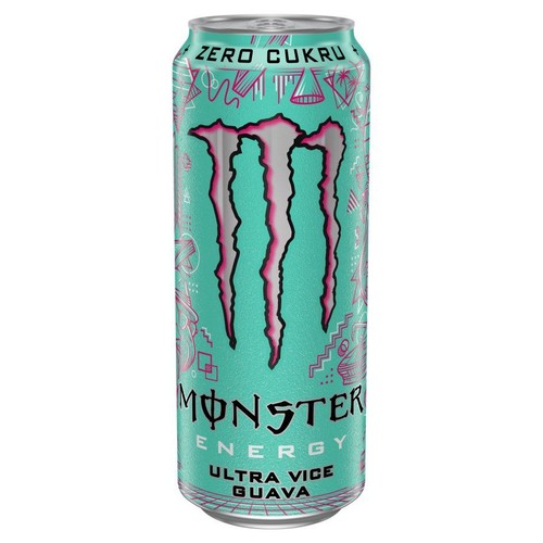 Gazowany napój energetyczny Ultra Vice Guava Monster 500 ml