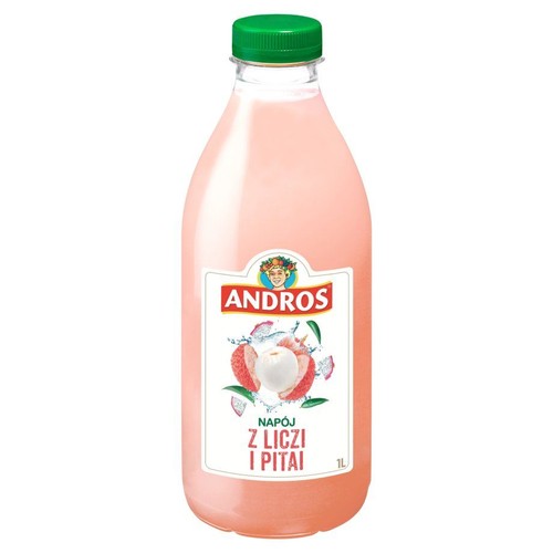 Napój z Liczi i Pitai Andros 1 l