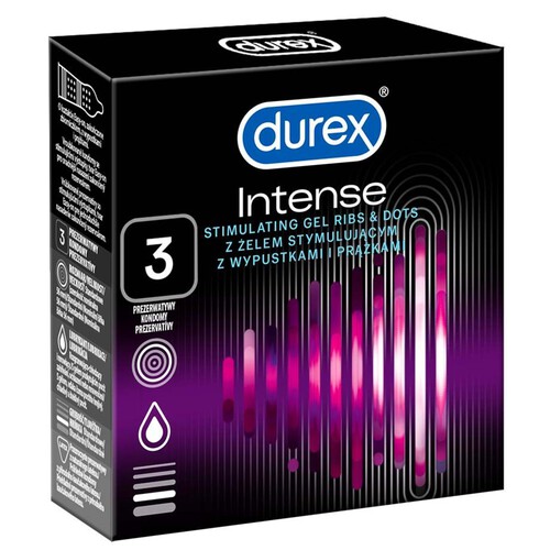 Intense Prezerwatywy Durex 3 sztuki