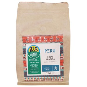 Kawa ziarnista 100% Arabica Peru Pewni Dobrego 220 g