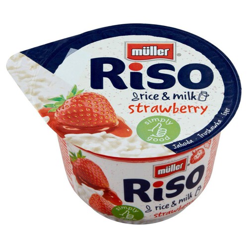 Riso deser mleczno-ryżowy o smaku truskawkowym Muller 200 g