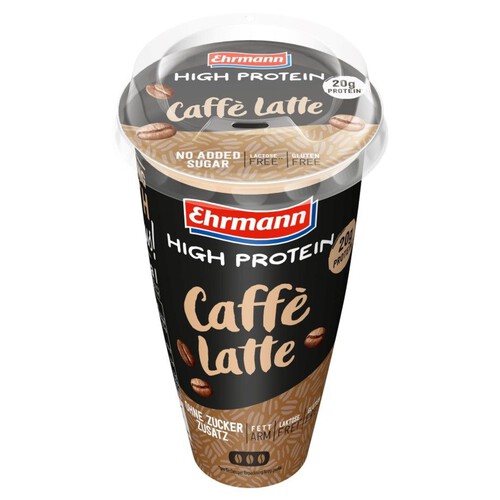 Caffe Latte napój o wysokiej zawartości protein EHRMANN 250 ml