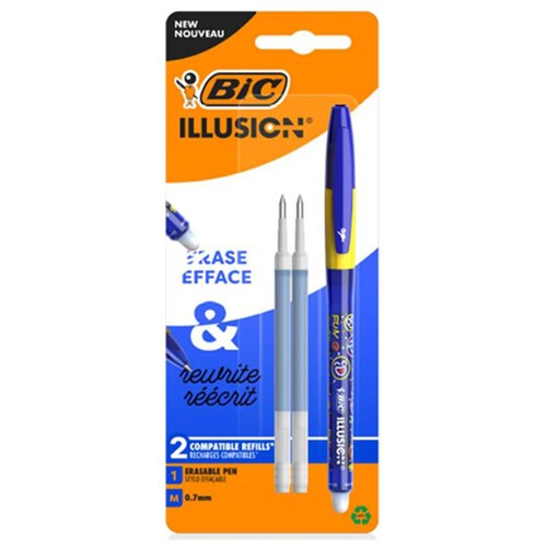 Długopis Gel-ocity niebieski zmazywalny + wkłady BIC 1 sztuka