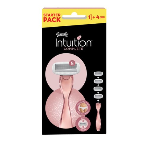 Zestaw maszynka do golenia dla pań Intuition Complete + 4 wkłady Wilkinson Sword 1 sztuka