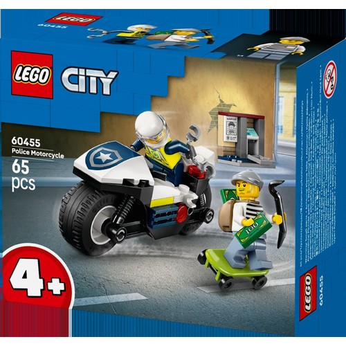 City Pościg na motocyklu policyjnym dla dzieci 60455 LEGO 1 sztuka